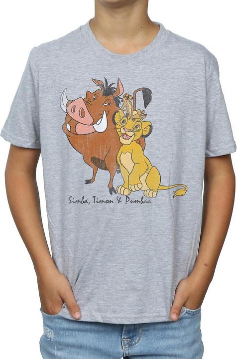 Immagine prodotto The Lion King Maglietta Simba Timon e Pumba classica Ragazzi (128)