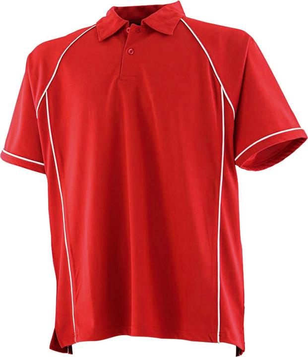 Actual product image Finden & Hales Mens Piped Performance Polo Shirt (XXL)