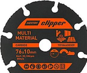 Productafbeelding Saint-Gobain Diamantmes 76x10,0mm - Norton Clipper multifunktionel t/tørskaering i mange mat.