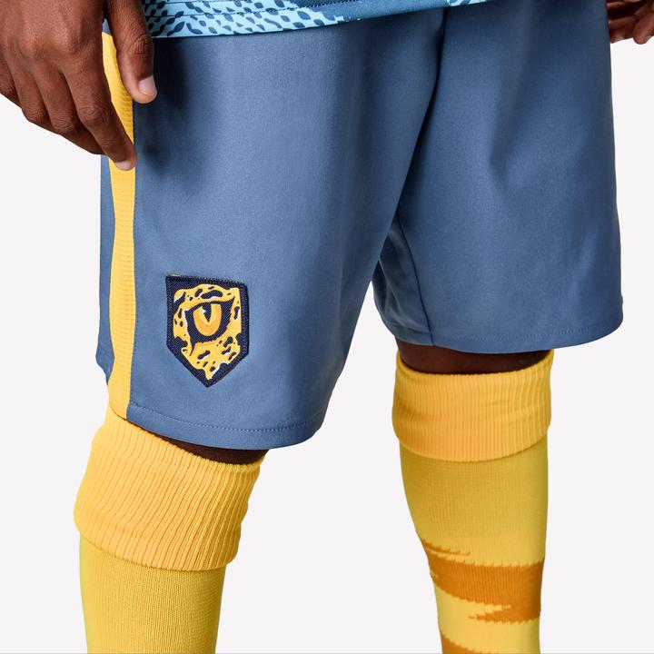 Image du produit Kipsta Short De Football Enfant Viralto Kids Gris Bande Orange (122)