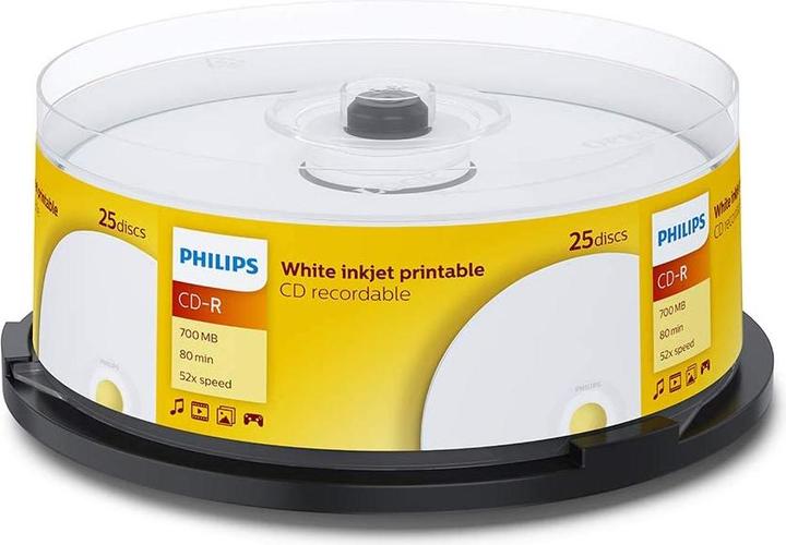 Actual product image Philips 1x25 CD-R 80Min 700MB 52x IW SP (25 x)