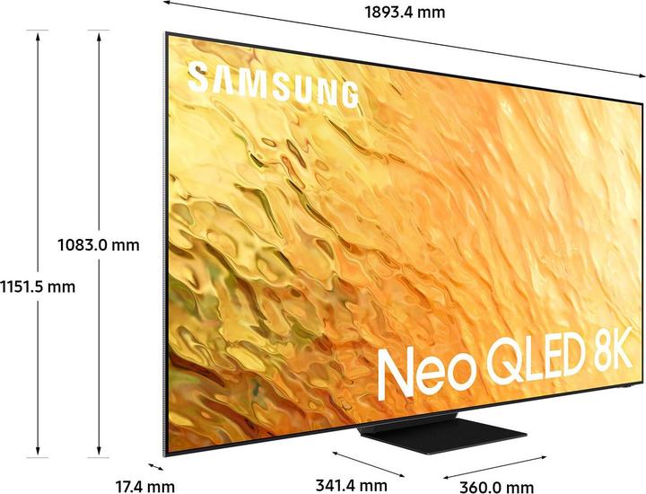 Produktbild Samsung QE85QN800BT (85", QN800B, NeoQLED, 8K, 2022)