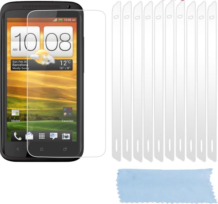 Actual product image Cadorabo 10x protective film (1 Piece, HTC One, HTC One X, HTC One X+)