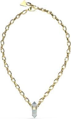 Guess Good Vibes Unmissable Gold Plated Necklace JUBN03117JWYGFLT/U