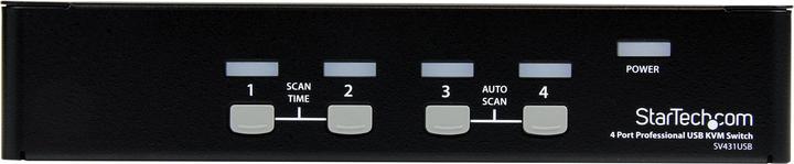 Produktbild StarTech 4 Port VGA USB KVM Switch mit Hub - Professioneller VGA KVM Umschalter