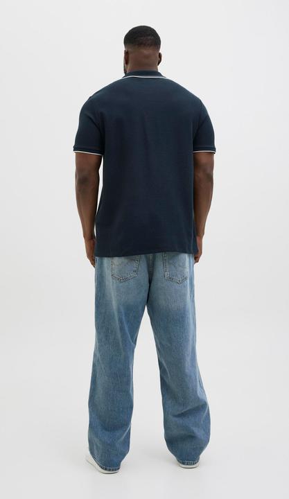 Actual product image Jack & Jones Plus Size Logo Poloshirt Poloshirt (4XL)
