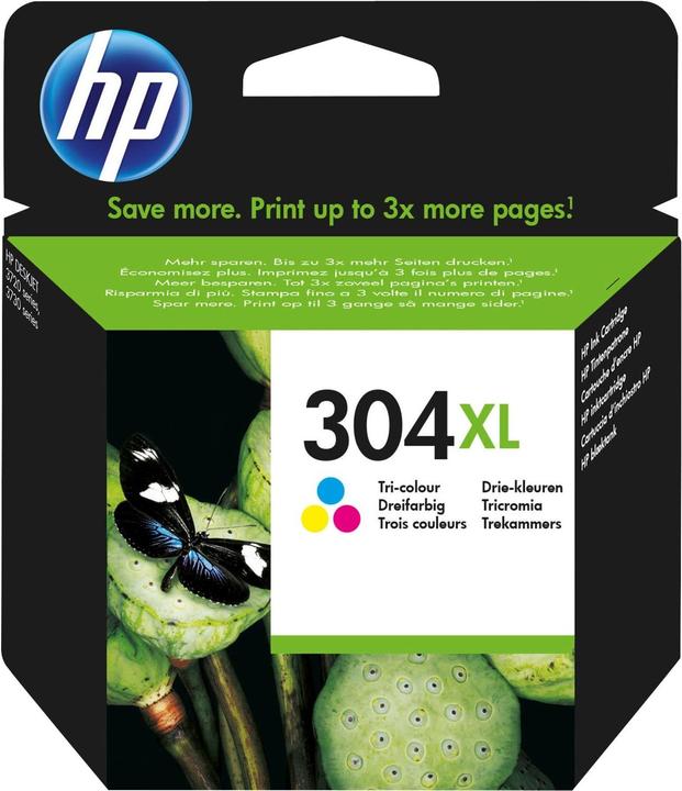 Actual product image HP Tusz Oryginalny trójkolorowy wkład atramentowy 304XL (N9K07AE#UUS) (M, Y, C)
