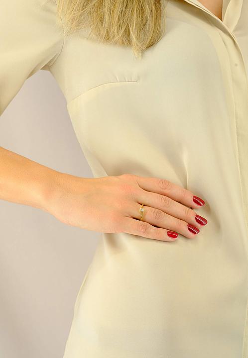 Actual product image Muau Solitaire (52, 750/18 K Gold)