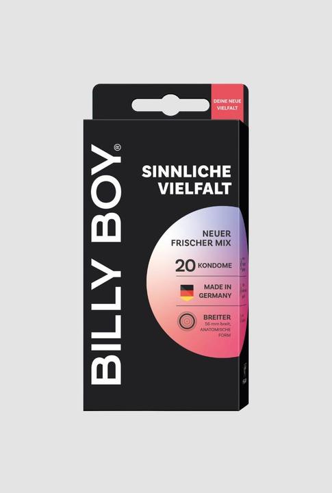 Produktbild Mapa Billy Boy «Sinnliche Vielfalt» 20 gemischte Kondome im gefühlvollen Kondomsortiment (20 Stk.)
