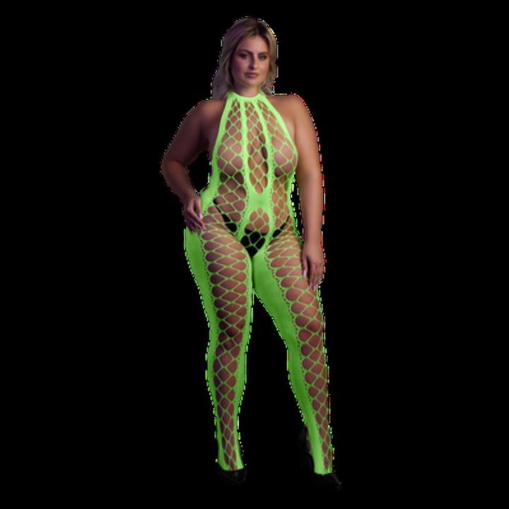 Actual product image Ouch! Bodystocking with Halterneck (XL, XXL, 3XL)