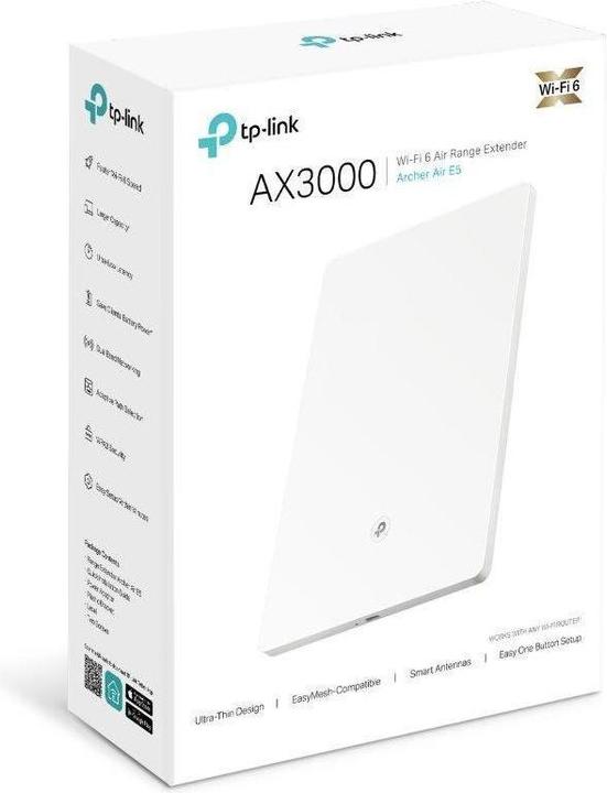 Produktbild TP-Link ARCHER AIR E5 - Archer Air E5 Dual Band Wi-Fi 6 Range Extender (2402 Mbit/s, 574 Mbit/s)