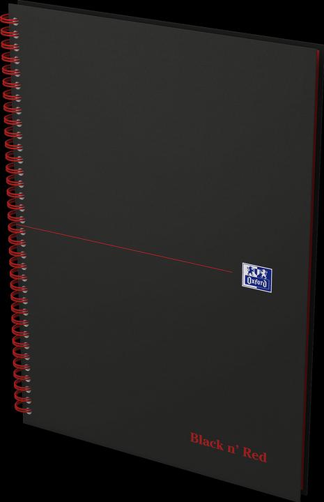 Immagine prodotto Oxford Libro a spirale Black 'n Red (A4, Righe, Copertina rigida)