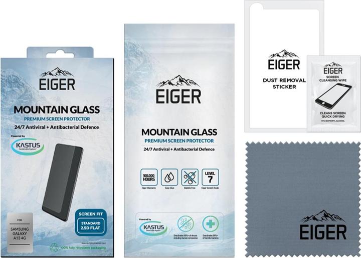 Actual product image Eiger Mountain Glass Clear (1 Piece, Samsung Galaxy A13)