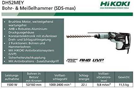 Produktbild Hikoki Perforatorius DH52MEY (Netzbetrieb)