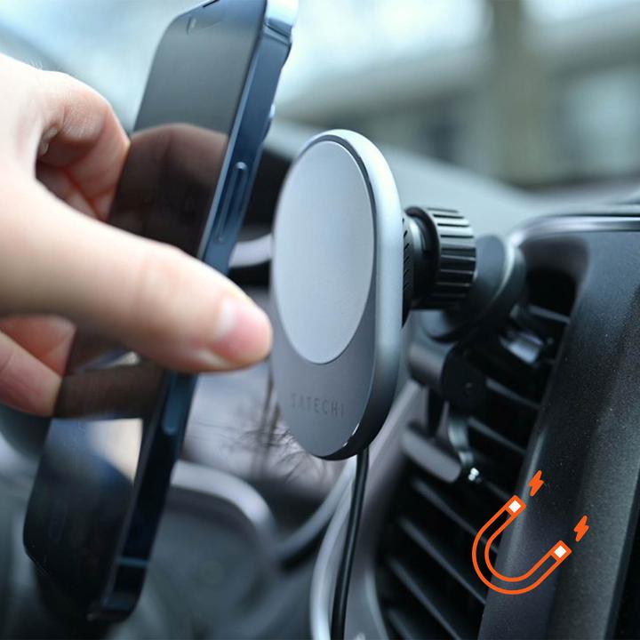 Actual product image Satechi Wireless Magnetic Qi Car Charger (7.50 W)