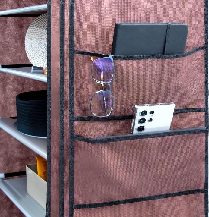 Produktbild Intirilife Faltbarer Stoffschrank (58 x 28 x 170 cm)