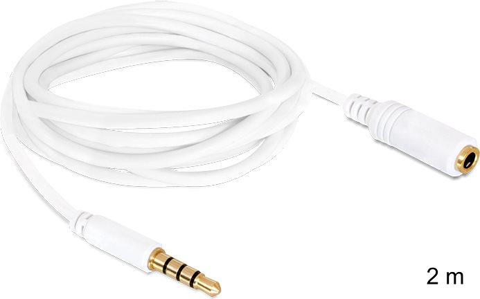 Delock 3.5mm Klinke – 3.5mm Buchse (2 m, 3.5mm Klinke (AUX))