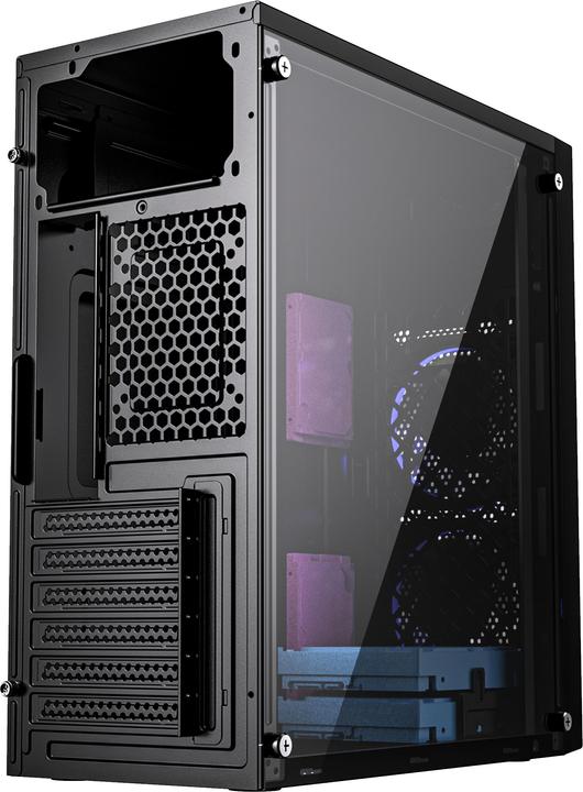 Actual product image Gembird CCC-FC-M100B Gaming Computer Case Fornax M100B Blue Fans (ATX)