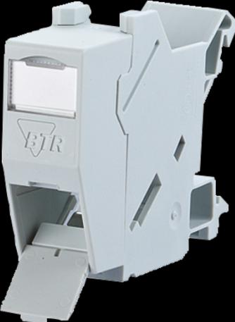 Productafbeelding Metz Connect BTR 10x E-DAT module REG 8(8) IP20 ongemonteerd voor montage op opzetrail TH35 1TE >18mm