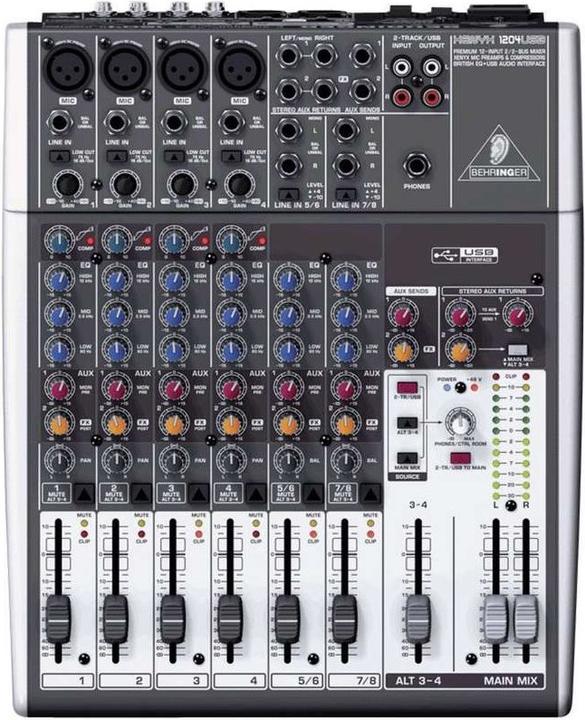 Behringer Xenyx 1204USB (Studio et mixeur live)