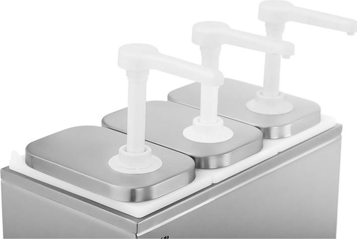 Actual product image Royal Catering Condiment Dispenser - 3 pumps - 3 x 2 L