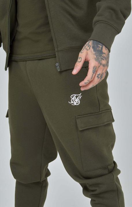 Immagine prodotto Siksilk Pantaloni della tuta Khaki Essential Cargo Jogger (L)