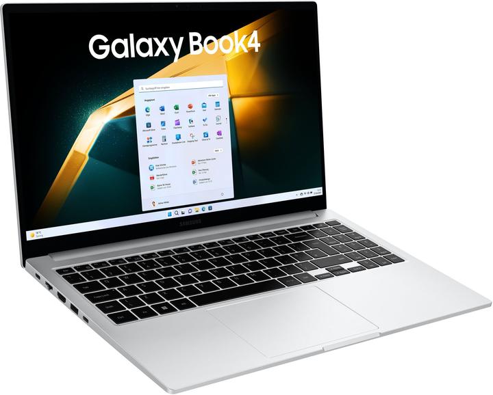 Image du produit Samsung Galaxy Book4 - 15,6 pouces i5-120U 16 Go 512 Go W11H Platinum Silver (15.60", Intel Core 5 120U, 16 Go, 512 Go, DE)
