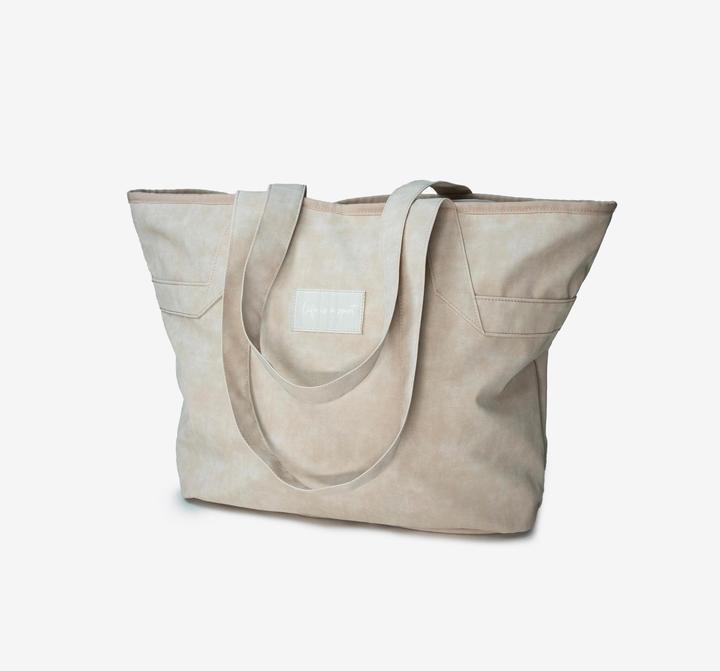 Domyos Multisporttasche Velourslederoptik 25 l - beige (25 l)