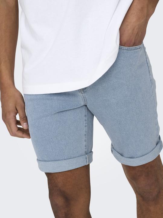 Produktbild Only & Sons ONSPLY Mittlere Taille Normal geschnitten Shorts Jeans-Shorts (XS)