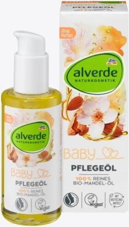 dm alverde Huile d'amande bio 100% pure pour bébés