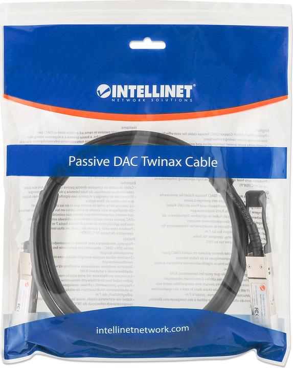 Produktbild Intellinet QSFP+ 40G Passives DAC Twinax-Kabel 2,0m MSA-konf (CAT6, 2 m)