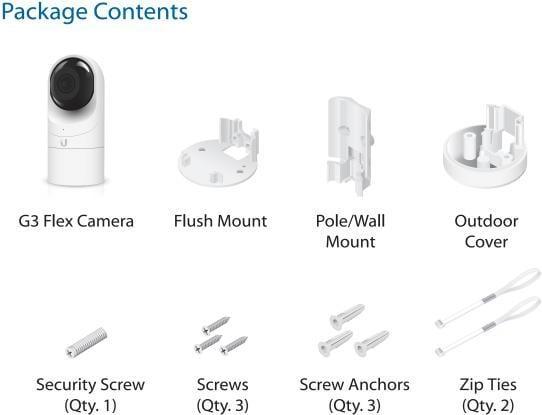 Produktbild Ubiquiti UniFi Video G3-Flex (1920 x 1080 Pixels)