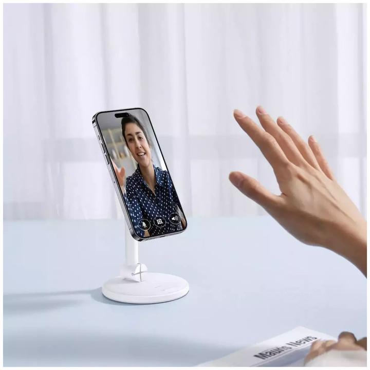 Image du produit Baseus Support magnétique pour téléphone de bureau MagPro (blanc)