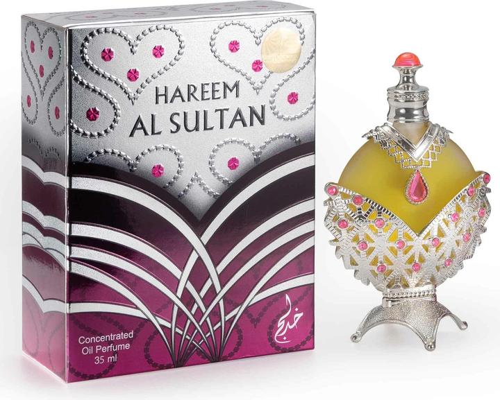 Actual product image Hollister Khadlaj Women's Hareem Sultan Silver Attar Oil Perfume (Eau de parfum, 35 ml)