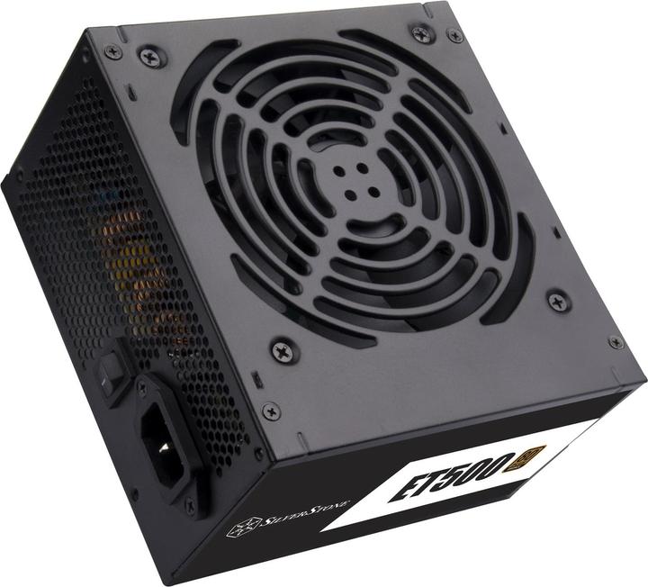 Actual product image Silverstone SST-ET500-B - Strider Essential Series, 500W 80 Plus Bronze ATX whisper-quiet PC power supply (500 W)