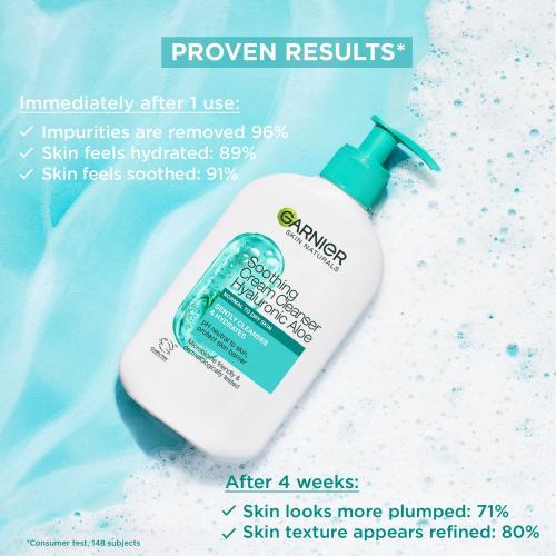 Image du produit Garnier Skin Naturals Hyaluronic Aloe Soothing Cream Cleanser 250ml (Crème nettoyante, 250 ml)