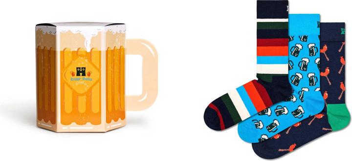 Actual product image Happy Socks Sausage And Beer (pack of 3, 36 - 40)
