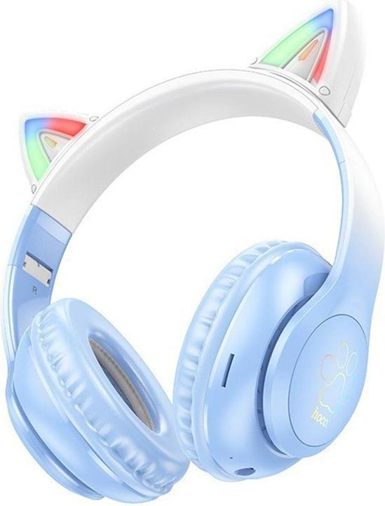 Immagine prodotto Hoco Cuffie senza fili cuffie bluetooth senza fili W42 Cat Ear blu cristallo