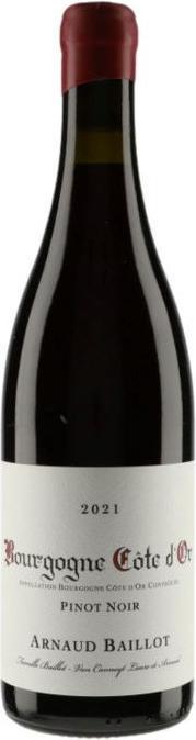 Actual product image Arnaud Baillot Bourgogne Côte d'Or AOC Pinot Noir