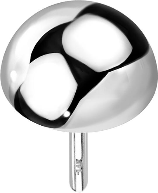 Produktbild Star Piercing Threadless Kuppel 14k weissgold (14k Gold, ohne Messing)