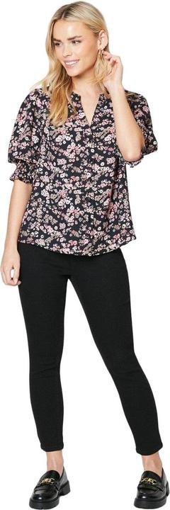 Actual product image Dorothy Perkins Womens/Ladies Floral Overhead Petite Half-Sleeved Blouse (34 D)