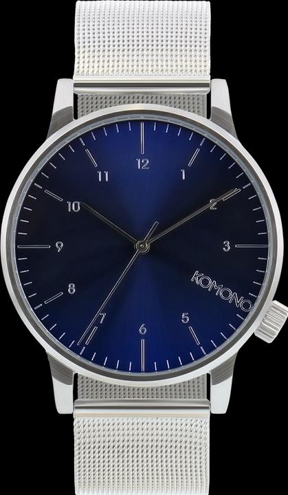 Komono Winston' Watch - Royal Silver / Blue (41 mm)
