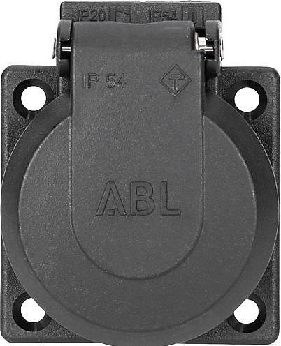 Immagine prodotto ABL Presa da incasso SCHUKO, nera, IP54, con attacco a vite
