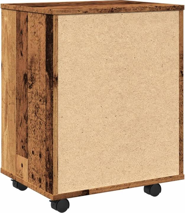 Image du produit VidaXL Rollcontainer Rollschrank Bürocontainer Büroschrank Schrank Altholz-Optik (46 x 36 x 59 cm)