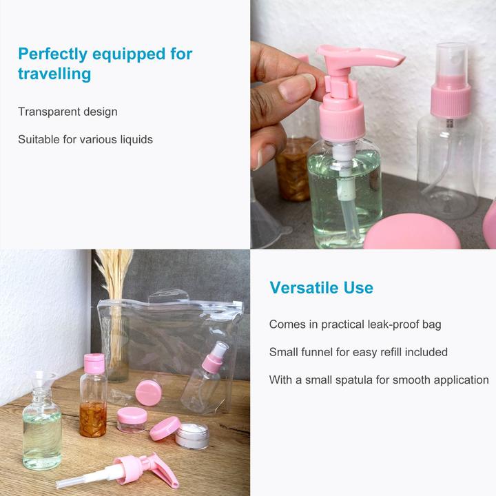 Actual product image Intirilife Bottle Set in ROSA TRANSPARENT