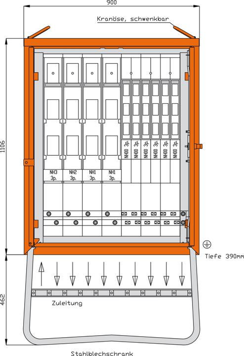 Walther Werke WAL WGV0092 Hauptverteiler 436 kVA (Verteiler)