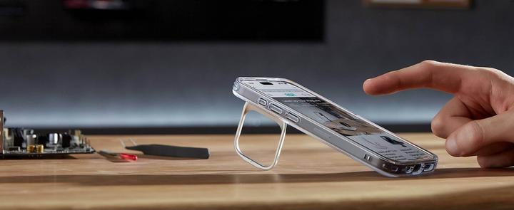 Actual product image ESR Classic Hybrid HaloLock Case with Stash Stand (Apple iPhone 15 Pro Max)