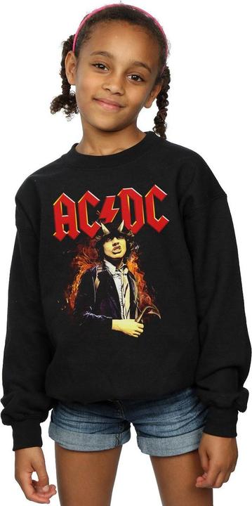 Produktbild AC/DC Angus Highway To Hell Sweatshirt Mädchen (140, 146)