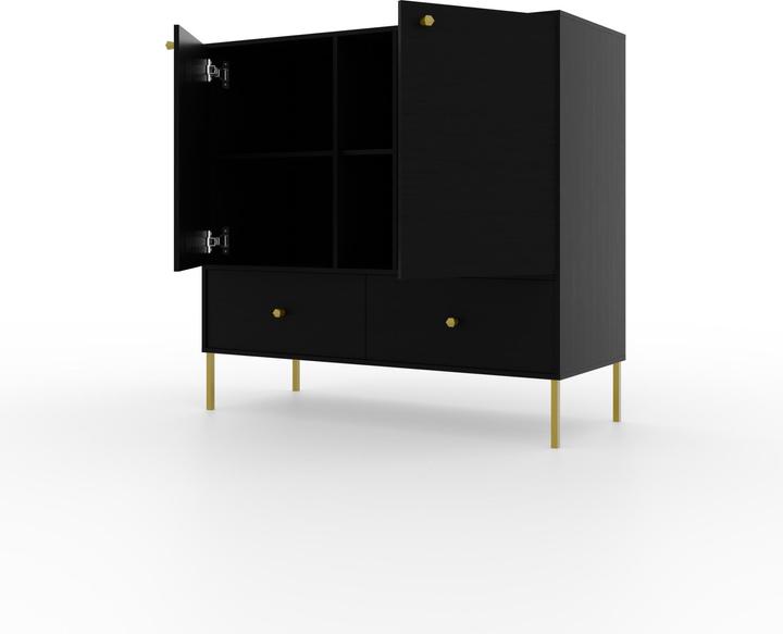 Actual product image ADRK Furniture Tili 2D 2S 2P chest of drawers (100.5 x 41 x 95 cm)