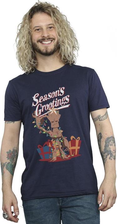 Actual product image Mens Comics Groot Season's Grootings T-Shirt (S)